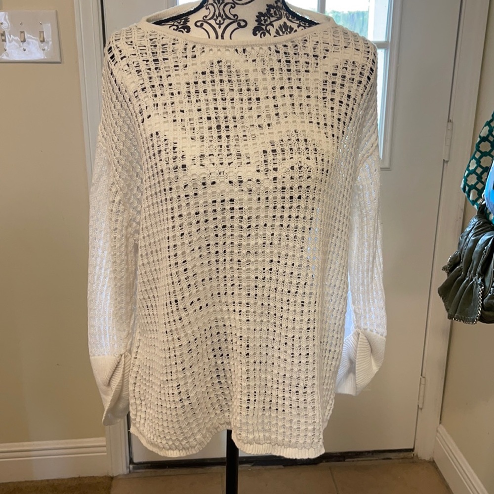 J. Jill Open Knit Top